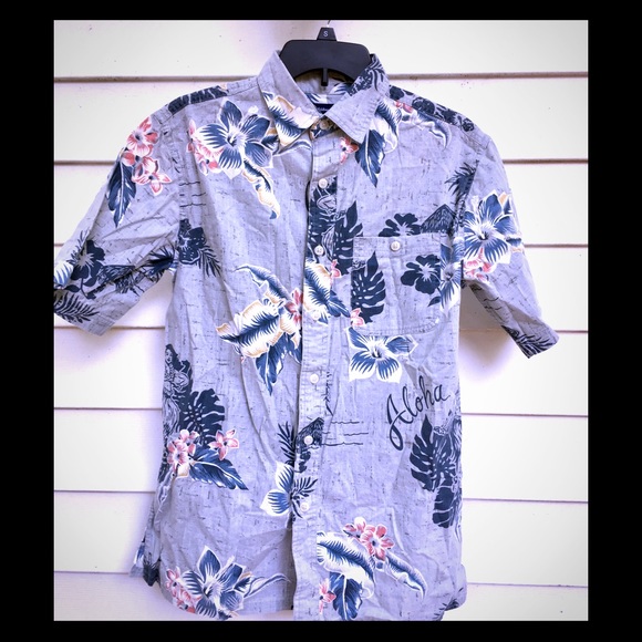 Aloha Men’s Short SleeveHawaiian Button Down Shirt - Picture 8 of 8